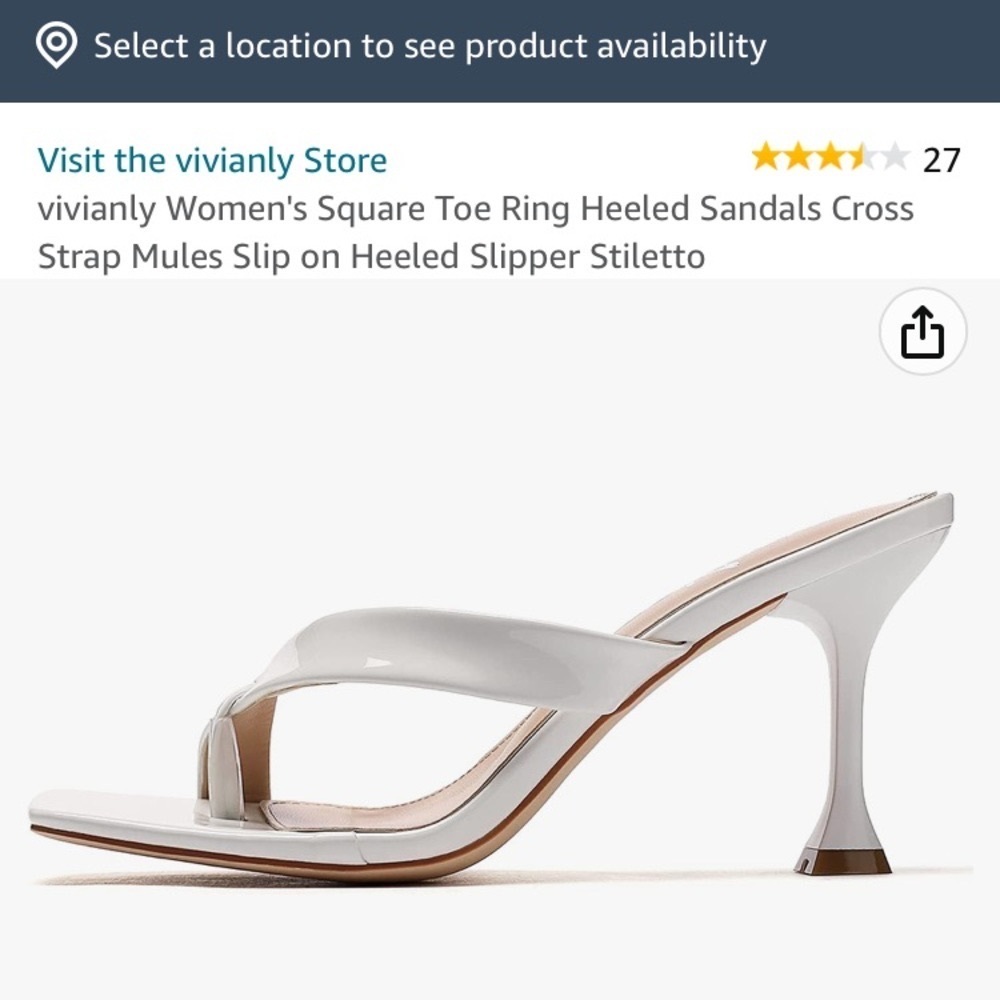 NIB VIVIANLY Square Toe Heels